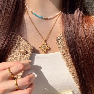 深圳黄金女吊坠满钻金刚杵足金999百搭小香风送礼盒证书支持复检