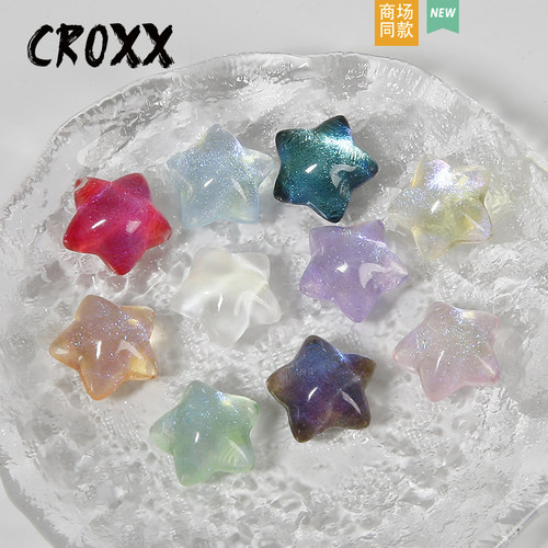 CROXX洞洞鞋配饰星空油画鞋花高级感幻彩diy装饰扣鞋扣适配crocs