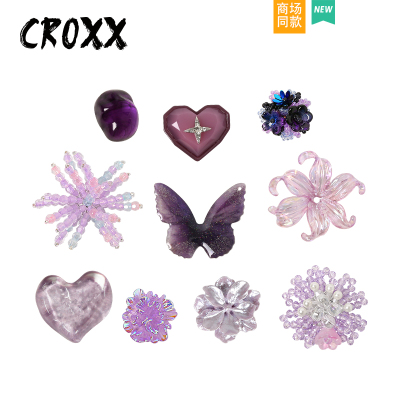 CROXX洞洞鞋配饰蝴蝶高级感鞋花鞋扣DIY装饰卡扣适配crocs/cross