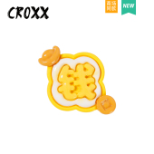 洞洞鞋 适配Cross 配饰钱发财装 花 Crocs 饰扣diy配件卡扣鞋 CROXX