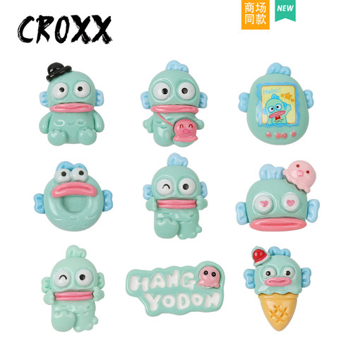 CROXX 洞洞鞋配饰卡通搞怪丑鱼装饰扣diy配饰卡扣适配Cross/Crocs