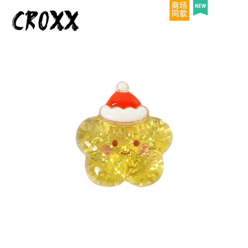 CROXX圣诞帽星星鞋花洞洞配饰鞋扣DIY装饰配件卡通鞋饰适配crocs