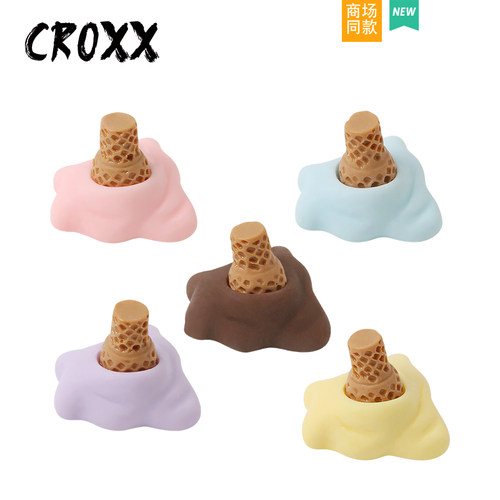 CROXX夏日冰淇淋洞洞鞋配饰鞋花鞋扣装饰扣卡扣适配crocs/cross