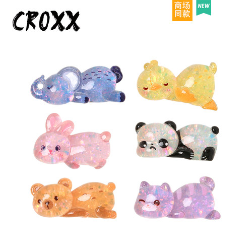 CROXX 卡通动物鞋扣洞洞鞋花DIY配饰拖鞋装饰卡扣适配croc /cross