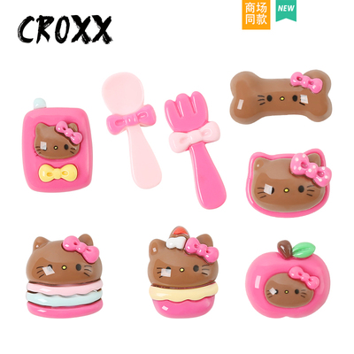 CROXX 洞洞鞋配饰鞋扣KT猫咪鞋花装饰扣diy饰配件适配Cross/Crocs