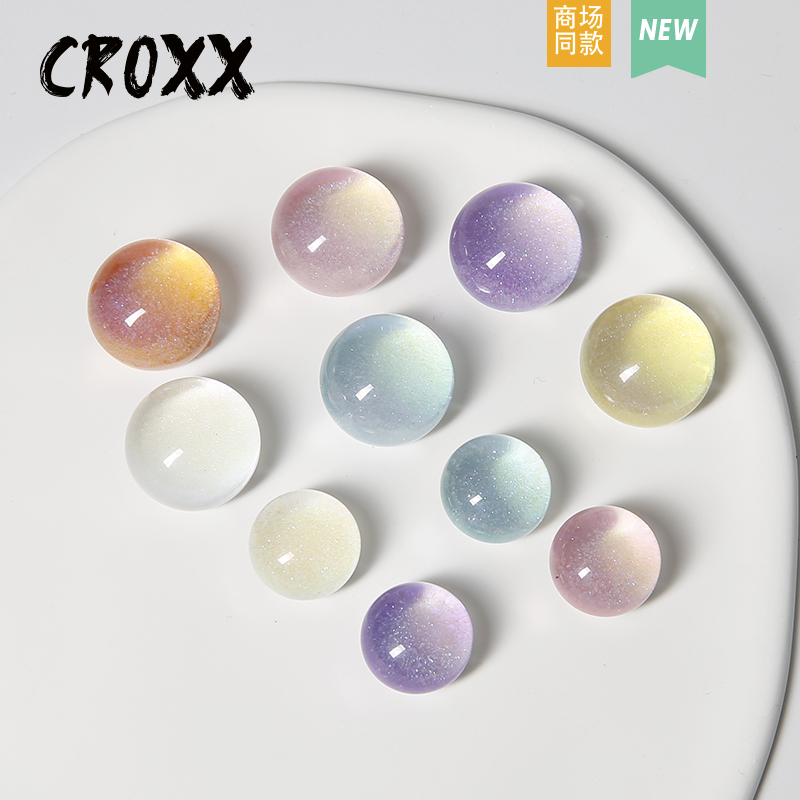 CROXX 星空感闪粉洞洞鞋配饰DIY配饰鞋扣鞋花鞋子 装饰 配件超仙 服饰配件/皮带/帽子/围巾 鞋扣 原图主图