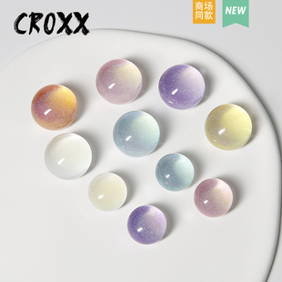 CROXX 扣鞋 装 子 饰 配饰DIY配饰鞋 花鞋 配件超仙 星空感闪粉洞洞鞋