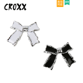 CROXX 饰卡扣diy配件适配Crocs 花装 洞洞鞋 配饰电镀滴油蝴蝶结鞋