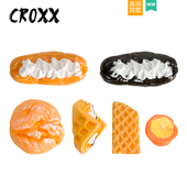 饰扣适配Cross CROXX 花装 配饰鞋 Crocs 仿真食玩面包饼干洞洞鞋