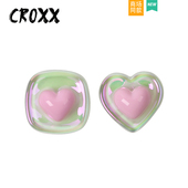 适配Cross CROXX Crocs 饰扣鞋 花卡扣 洞洞鞋 配饰透明炫彩爱心装