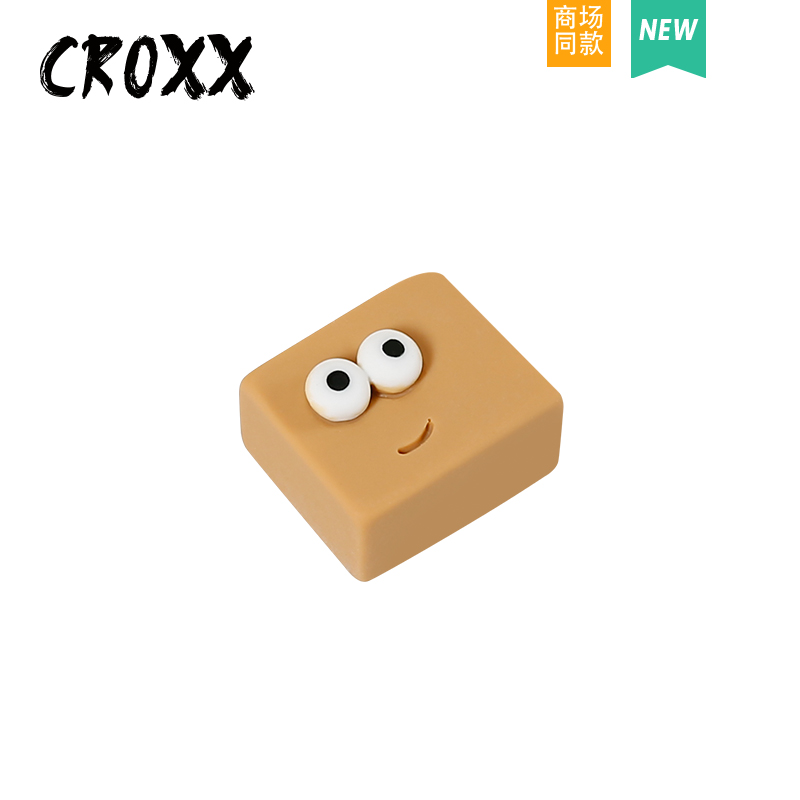 CROXX 洞洞鞋配饰大眼方块鞋扣鞋花diy 卡扣 配件适配Cross/Crocs