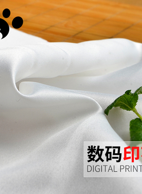 样卡84#无弹光泽光滑普通缎/数码印花定制布料/连衣裙/婚纱礼服