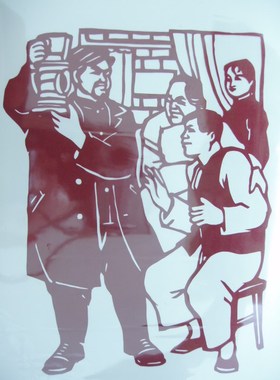 艺术大师库淑兰手工剪纸红灯记一套惟妙惟肖 CHINESE PAPER CUTS