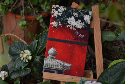 阿俏夏目手作手工旅行随身水彩本