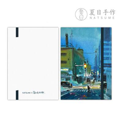 517「NATSUME x 夏夜晚风指南」32k手工布艺线装水彩本限定发售