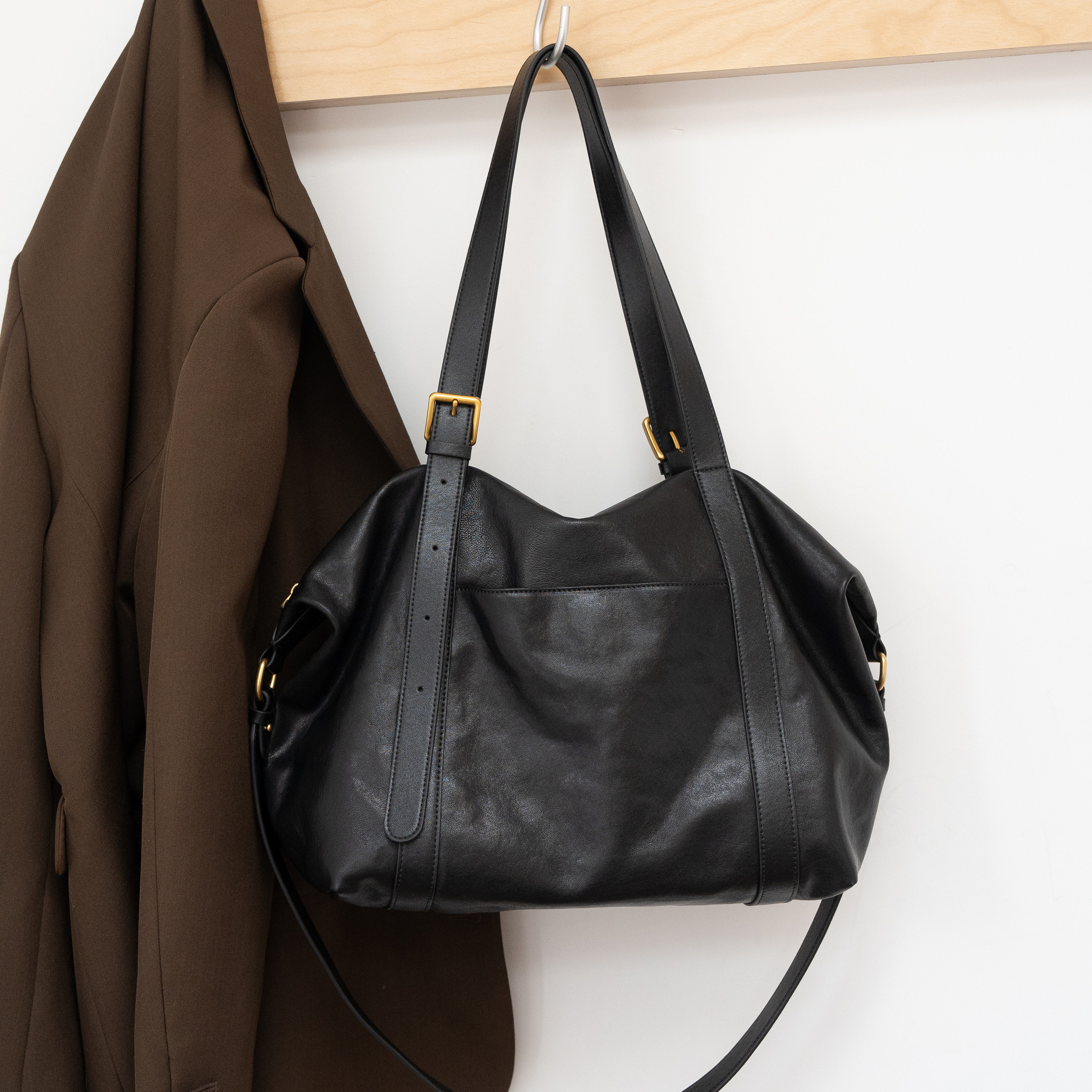 复古风头层羊皮大容量通勤托特包女款百搭斜挎单肩包简约小众女包,箱包皮具/热销女包/男包,通用款女包,淘宝优惠券,粉丝福利购,淘宝优惠卷