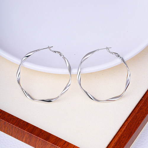 925银针大耳圈巨显脸小