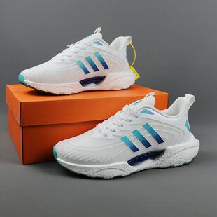 春夏网面超轻透气跑步男鞋超软高弹爆米花软底减震轻便休闲运动鞋