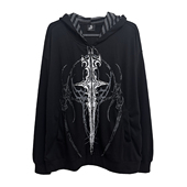 湿体原创 亚文化暗黑日系连帽防晒衣街头宽松无性别外套上衣