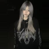 湿体WETBODY 原创小众暗黑宽松套头毛衣哥特中性街头上衣女