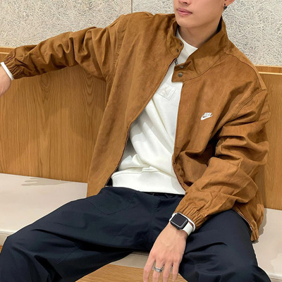 Nike耐克男子立领灯芯绒运动茄克