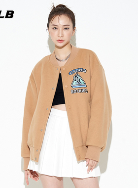 MLB情侣棒球服男女羊毛刺绣棉服复古休闲宽松夹克外套3AJPC0124