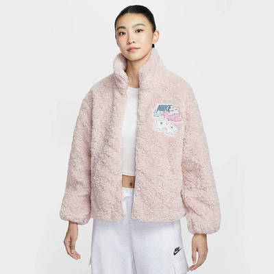 Nike耐克女子仿羊羔绒立领外套