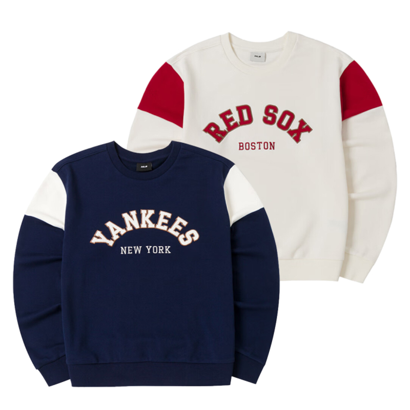 MLB儿童字母刺绣圆领运动卫衣