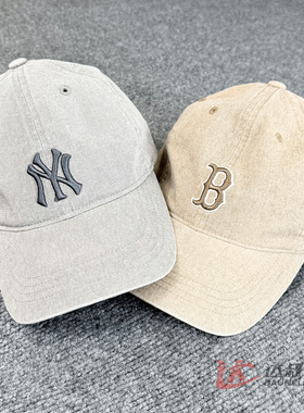 25新款MLB儿童棒球帽男女童NY刺绣水洗硬顶运动帽鸭舌帽7ACPB025N