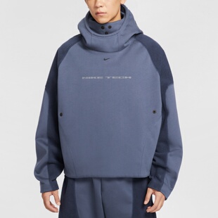 25新款Nike耐克卫衣男子连帽拼接摇粒绒宽松运动休闲套头衫IB3364