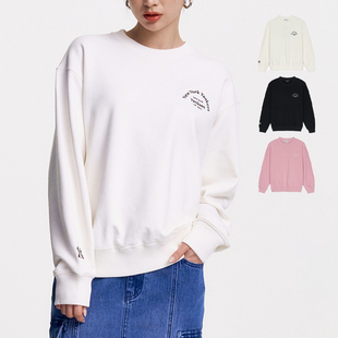 25新款MLB情侣卫衣男女NY字母刺绣圆领休闲运动套头衫3AMTB0751