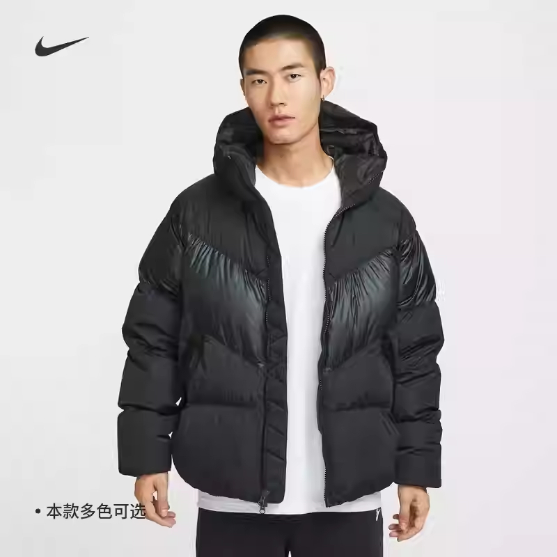 Nike耐克男子梭织连帽羽绒服
