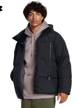 24新款UA安德玛男子羽绒服Limitless保暖训练运动棉羽外套1384641