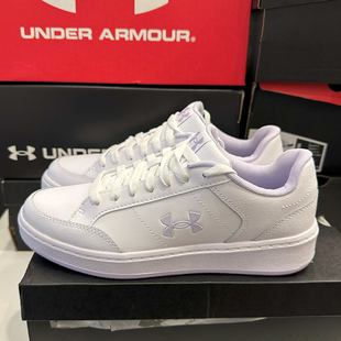 防滑耐磨运动休闲鞋 女复古低帮小白鞋 3028487 UA安德玛板鞋 25新款