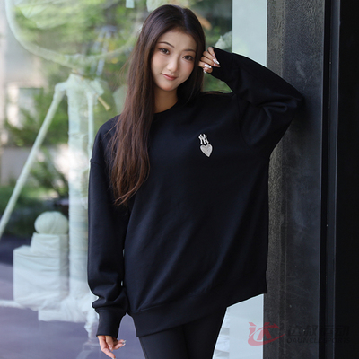 MLB男女运动卫衣NY圆领套头衫