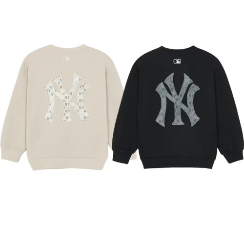 MLB儿童运动卫衣男女NY套头衫