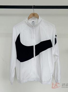 25新款Nike耐克外套女子大钩印花防风速干梭织休闲运动夹克HV4108