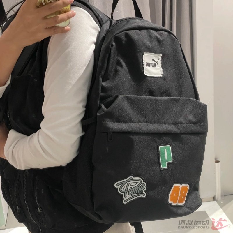 25新款PUMA彪马双肩背包男女书包复古徽章运动休闲包通勤包091161