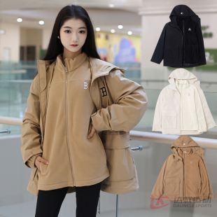 24新款MLB情侣冲锋衣外套男女NY三合一抓绒内胆运动夹克3AWJB0246