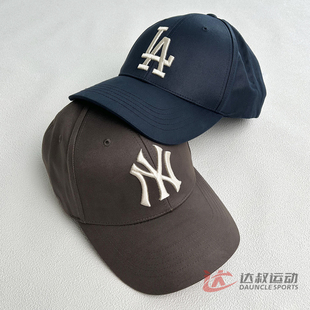 MLB情侣棒球帽男女NY大标刺绣硬顶运动帽鸭舌帽3ACPB095N 25新款