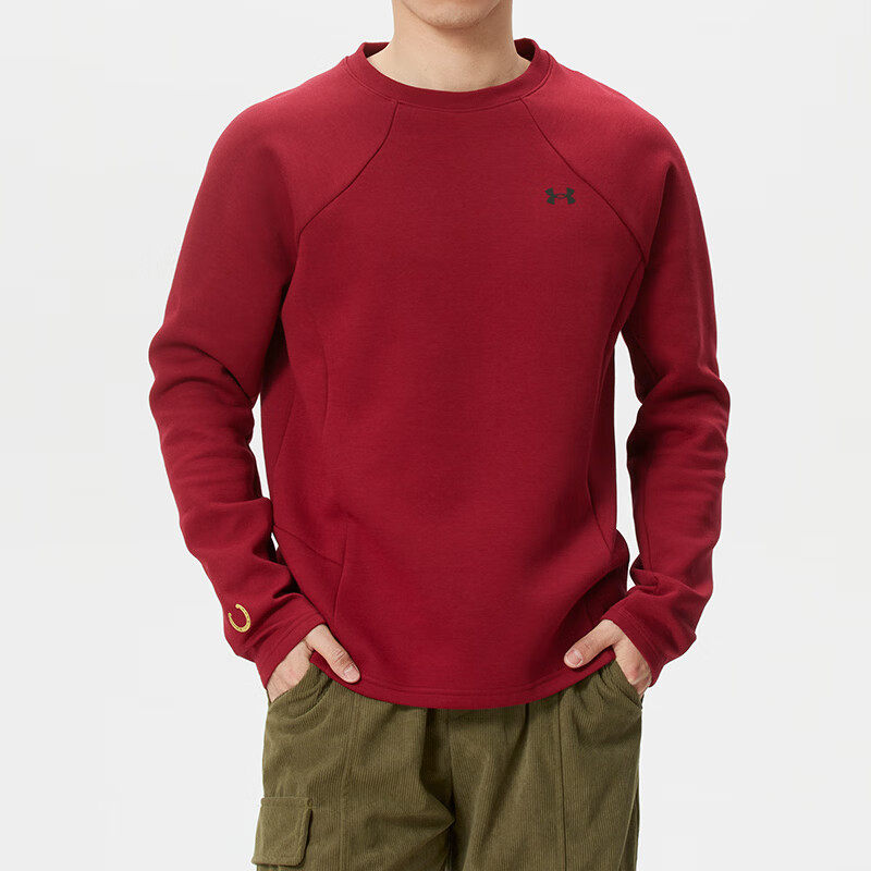 26新款UA安德玛卫衣男子马年CNY宽松针织运动休闲套头衫6014313,运动服/休闲服装,运动卫衣/套头衫,淘宝优惠券,粉丝福利购,淘宝优惠卷