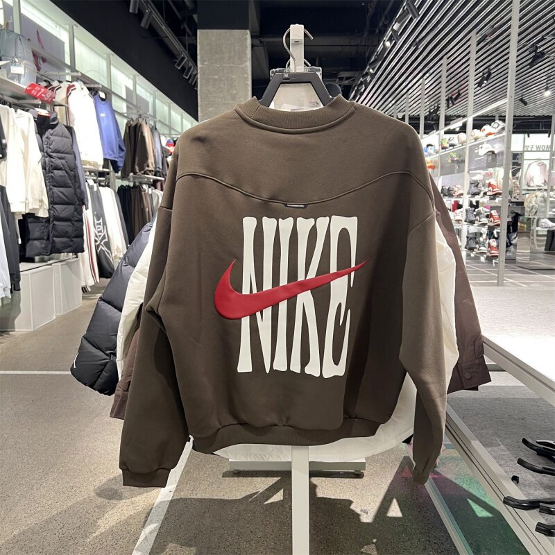 26新款Nike耐克卫衣男子马年加绒保暖宽松运动休闲套头衫IQ3819