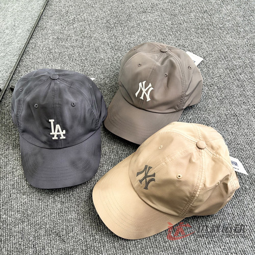 MLB男情侣棒球帽刺绣软顶鸭舌帽