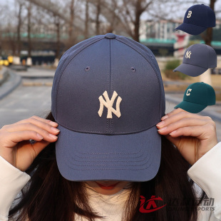 24新款 刺绣硬顶运动休闲鸭舌帽3ACPB094N MLB情侣棒球帽男女NY经典