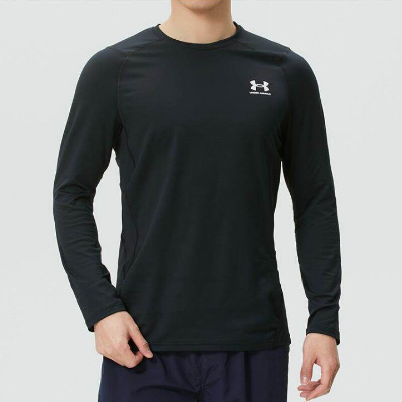 26新款UA安德玛男子运动服健身服透气舒适圆领长袖休闲T恤1366068