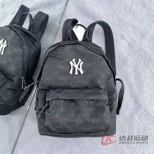 MLB情侣双肩包男女NY复古钻石老花满印运动背包3ABKM025N 25新款
