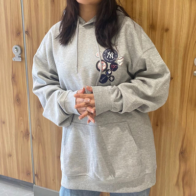 纽亦华男女NY印花连帽运动卫衣