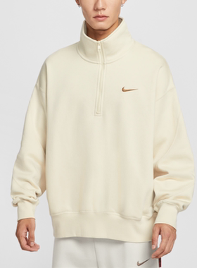 25新款Nike耐克卫衣男加绒保暖1/2拉链宽松运动休闲套头衫IO7828