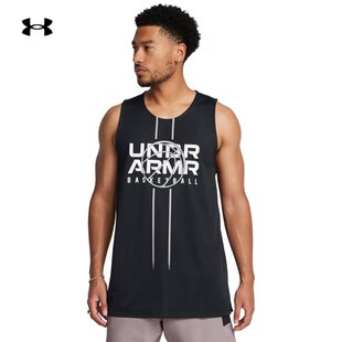 UA安德玛男子背心Zone篮球双面穿网眼透气无袖 圆领运动T恤1387088