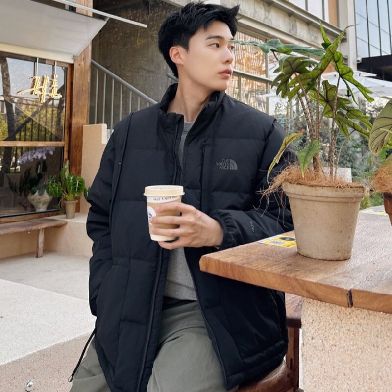 25新款TheNorthFace北面羽绒服男防泼水600蓬鹅绒可拆卸马甲8DUG